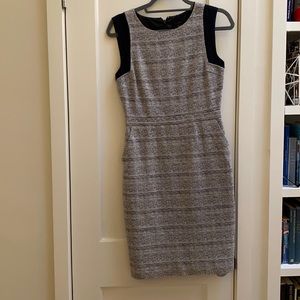 J crew Navy tweed shift dress